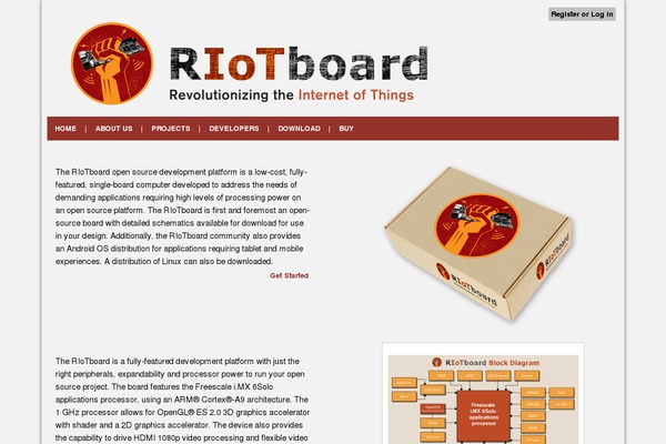 riotboard.org site used Fondness