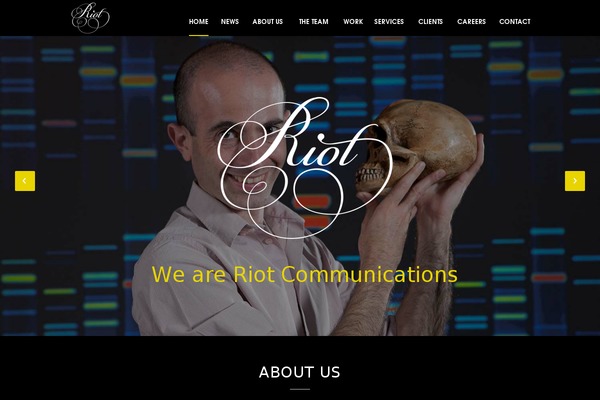 riotcommunications.com site used Riot
