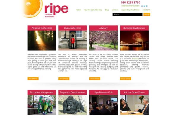 Rf theme site design template sample