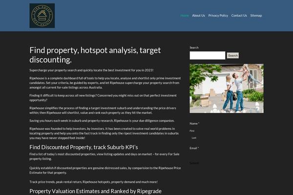 Total theme site design template sample