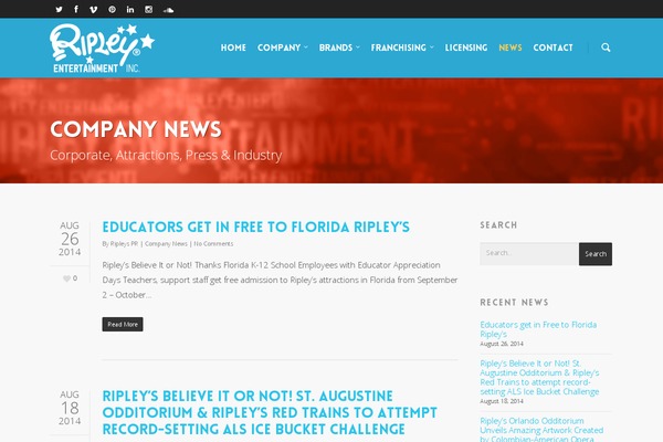 ripleysnewsroom.com site used Ripleys