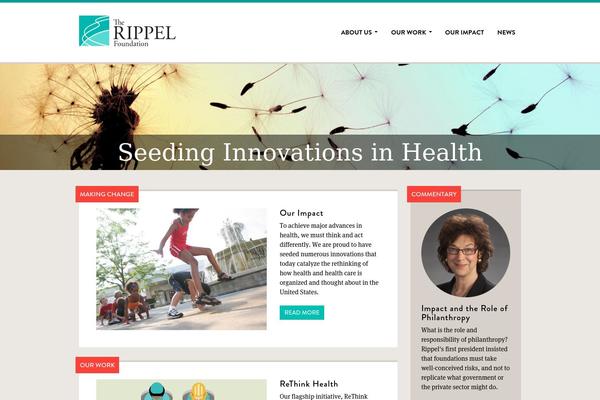 rippelfoundation.org site used Rippel-theme