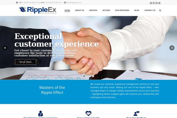 Jupiter theme site design template sample