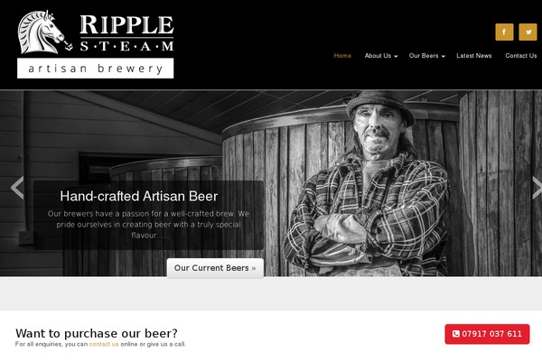 ripplesteambrewery.co.uk site used Bootstart