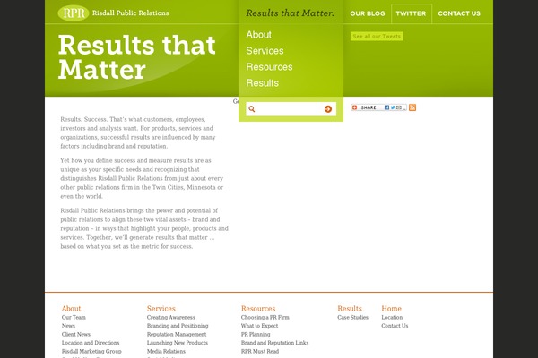 WordPress website example screenshot