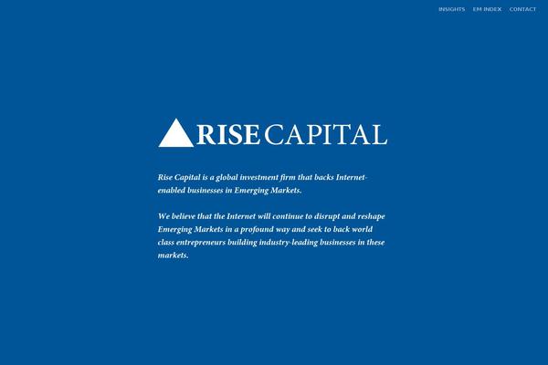 risecapital.com site used Risecapital