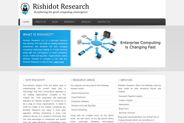 Enterprise theme site design template sample