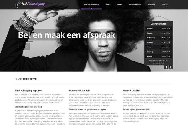 HairPress theme site design template sample