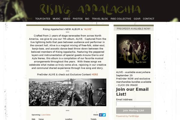 risingappalachia.com site used Risetheme
