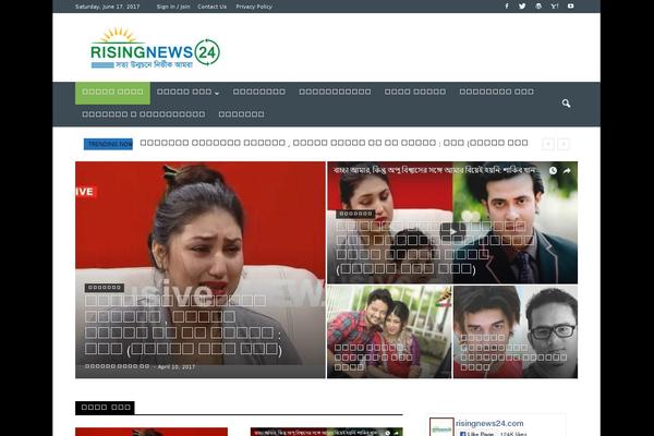 Newspaper theme site design template sample