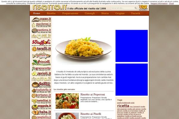 Risotto theme site design template sample