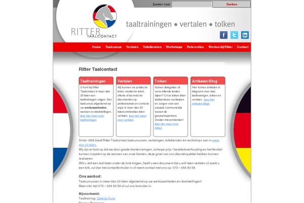 rittertaalcontact.nl site used Migration-theme-master