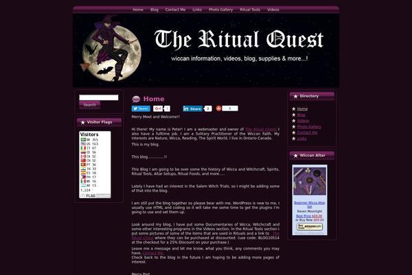 ritualquest.com site used Blog-theme-wiccan-moon