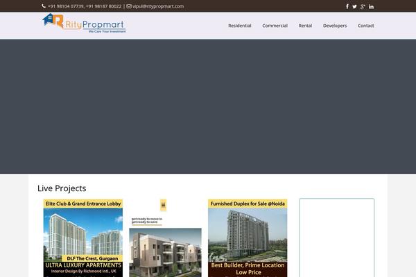 ritypropmart.com site used WP Residence