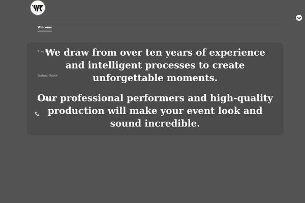 WordPress website example screenshot
