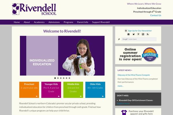 rivendell-school.org site used Riv2015