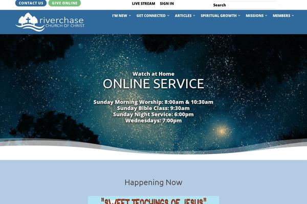 riverchasechurch.org site used Wp-site-mason-child-theme