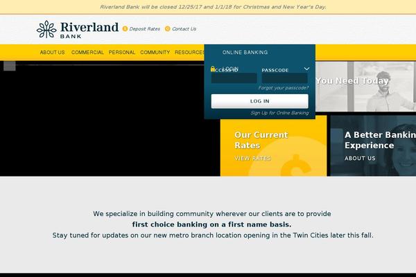 riverlandbank.com site used Riverland