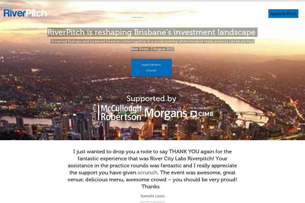 riverpitch.com site used Dantetheme
