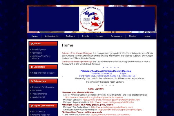 riverraisinpatriots.org site used Rrptheme2