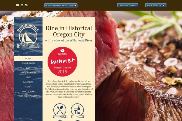 rivershorerestaurant.com site used Rivershore