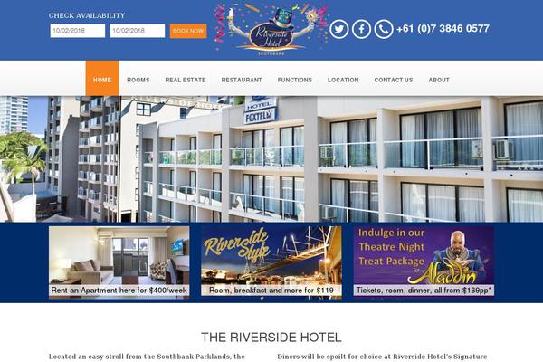 riversidehotel.com.au site used Theme-5