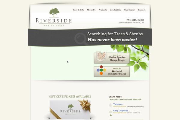 Riverside theme site design template sample