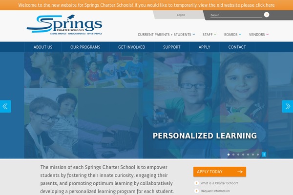 riverspringscharter.org site used Springscharterschools