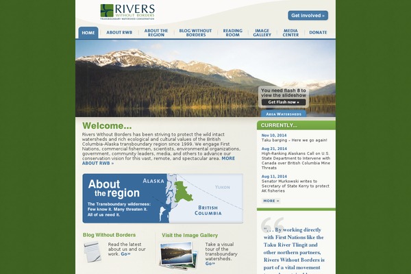 riverswithoutborders.org site used Riverswithoutborders2