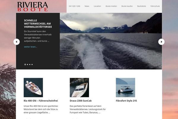 riviera-boote.ch site used Executive Pro Theme