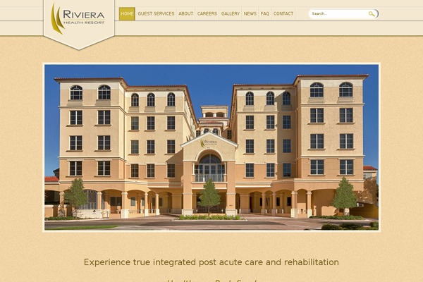Riviera theme site design template sample