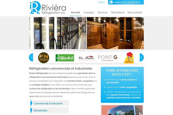Riviera theme site design template sample