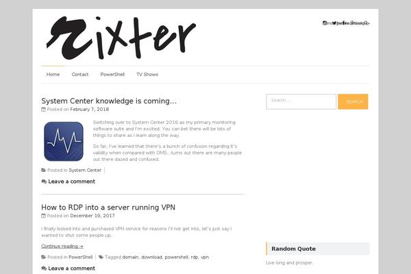 rixter.com site used Escutcheon-wpcom