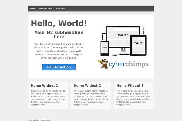 Responsive theme site design template sample