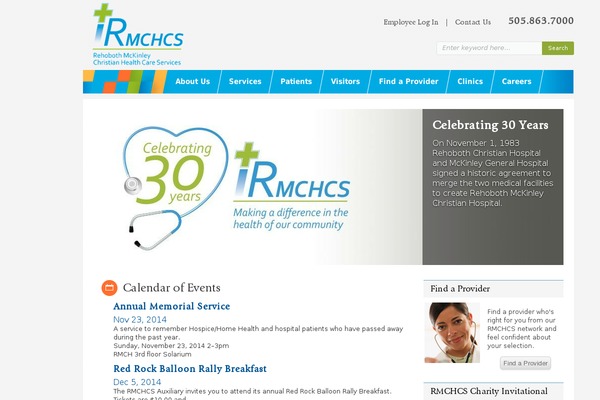 rmch.org site used Medtheme
