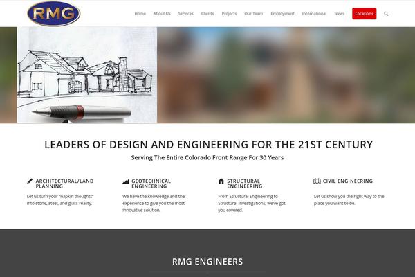 Enfold theme site design template sample