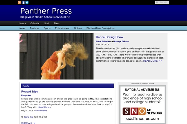 rmspantherpress.com site used Sno Flex