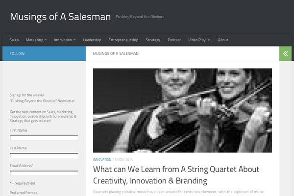 Hueman theme site design template sample