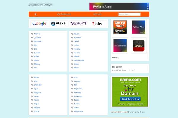 Jarida theme site design template sample