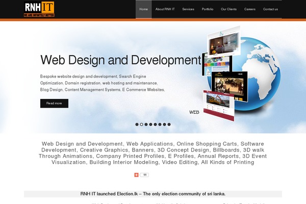 WordPress website example screenshot