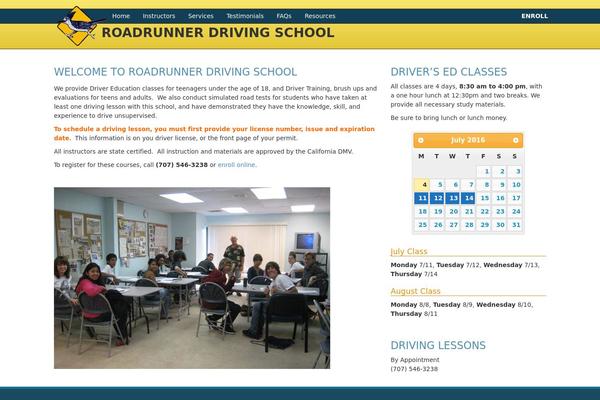 WordPress website example screenshot