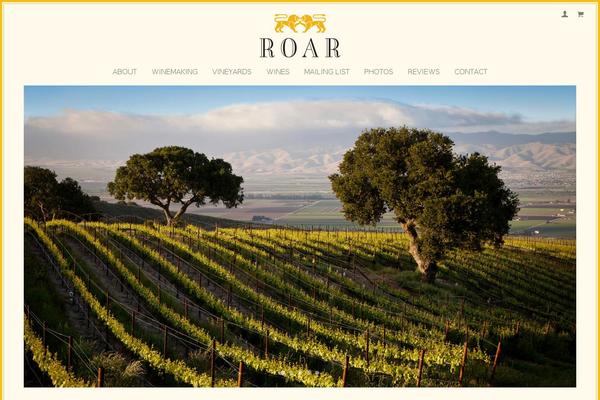 roarwines.com site used Roar
