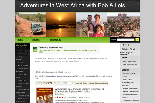 WordPress website example screenshot