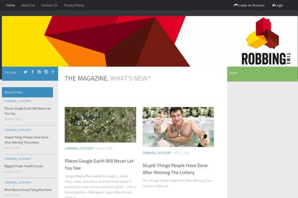 Hueman theme site design template sample