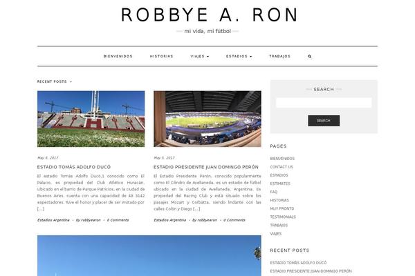 robbyearon.com site used Blogpost-lite