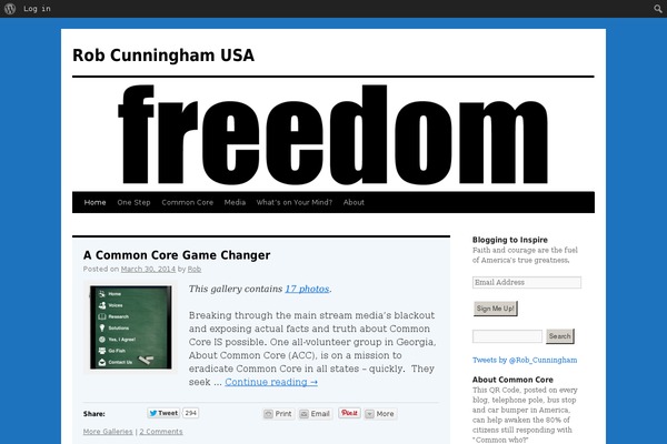 WordPress website example screenshot