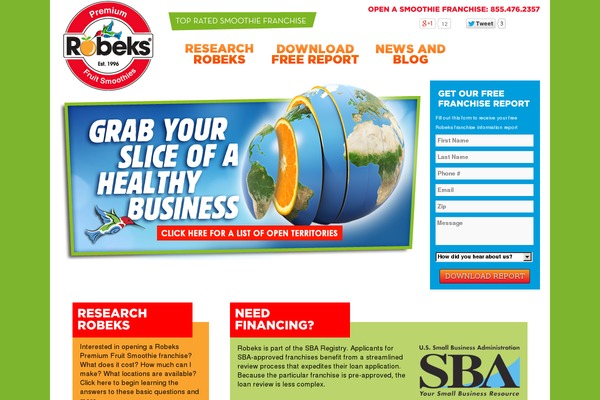 robeksfranchise.com site used Robeksfranchisetheme