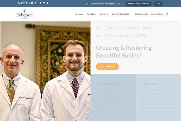 robersondental.com site used Roberson-child