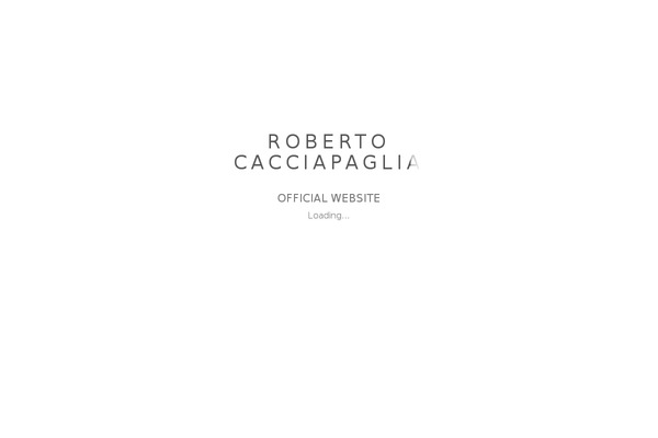 robertocacciapaglia.com site used Cacciapaglia