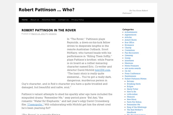 WordPress website example screenshot